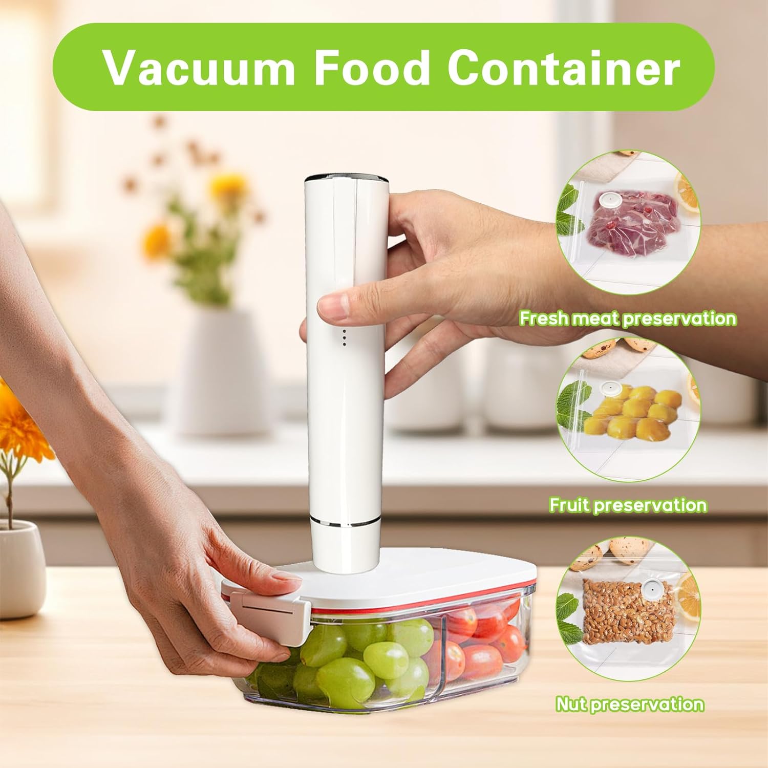 Food Vacuum Sealer Machine - Vacuum Sealer Handheld vacuum sealing machine