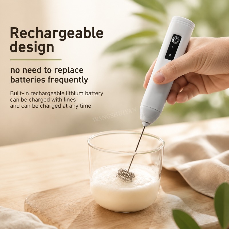 Portable Electric Milk Frother - Portable Blender Usb Rechargeable recension och pris