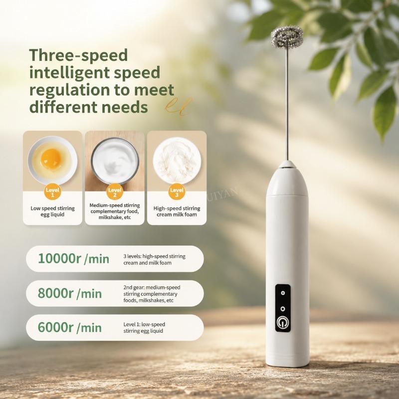Portable Electric Milk Frother - Portable Blender Usb Rechargeable recension och pris