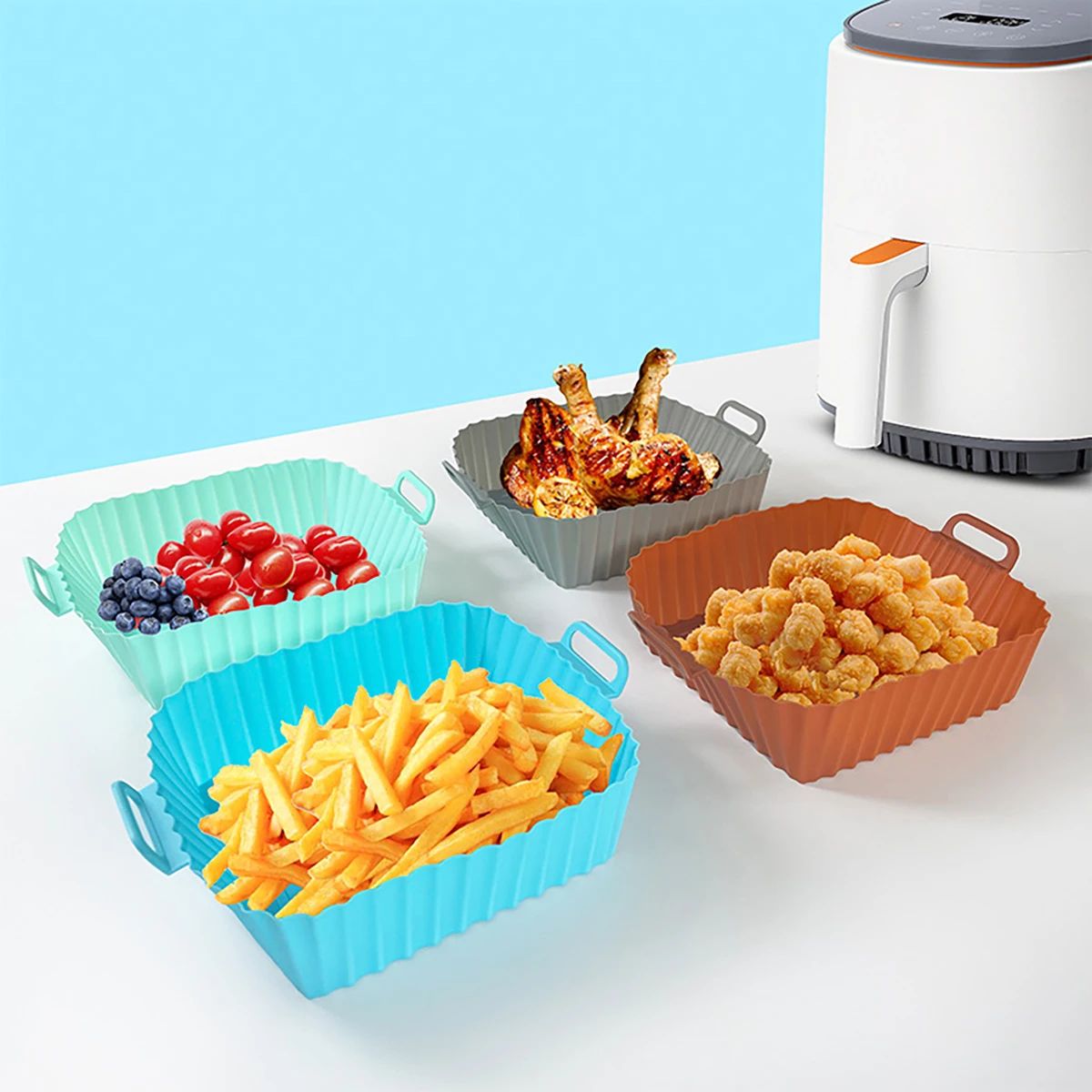 Silicone Fryer Mold Air Fryer  - Air Fryer Silicone Pot Liner recension och pris